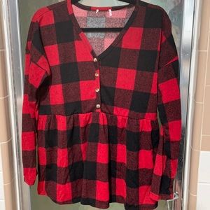 Buffalo plaid top